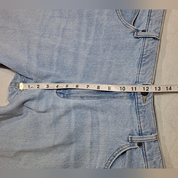 Wrangler Premium Quality Jeans Men's 38x29 Blue Stretch Denim Straight 5-Pocket - Picture 10 of 11